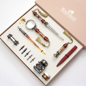 Scrivania in vetro Blue Cornaro Murano Bortoletti 2