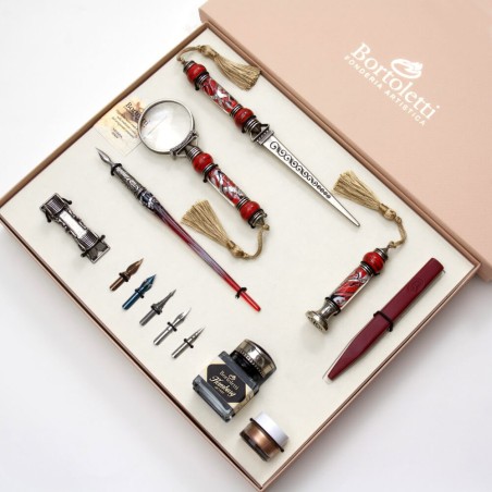 Komplettes Kalligraphie-Set aus Glas – Cornaro