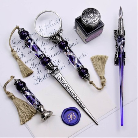 Set completo per calligrafia in vetro - Cornaro