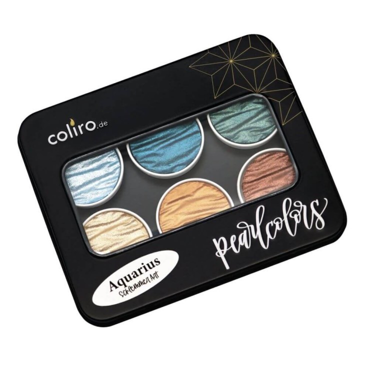 Coliro "Aquarius" Pearlcolor Set in custodia in metallo