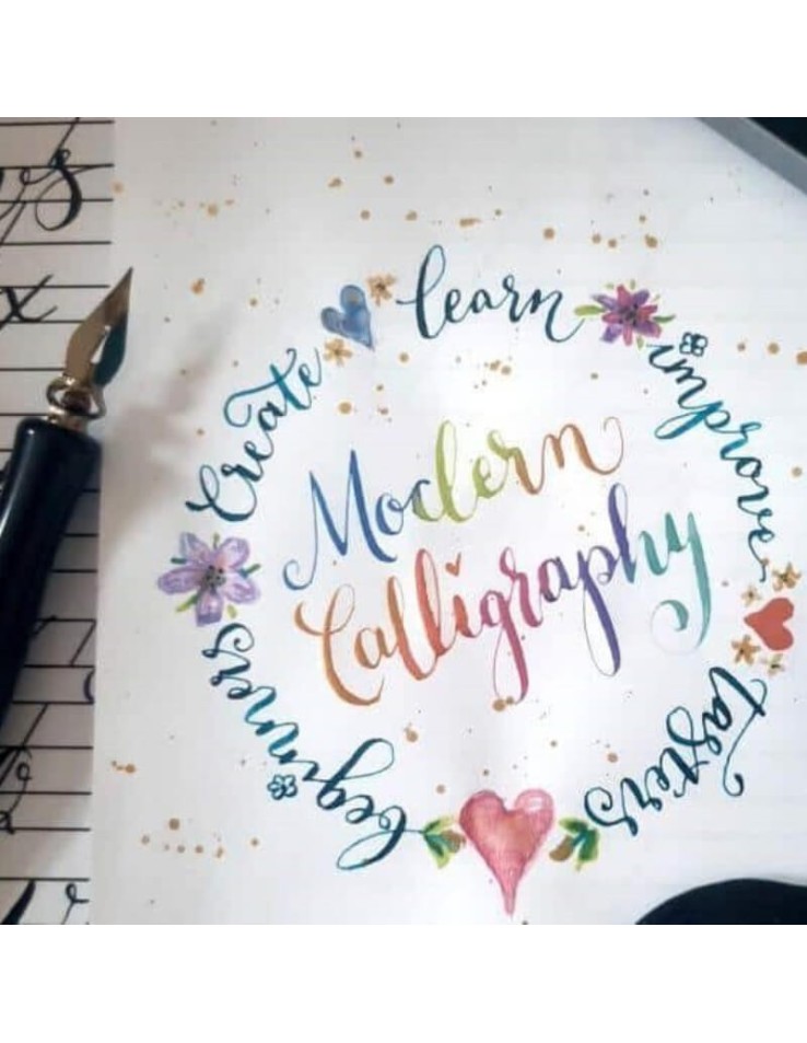 Corso serale di calligrafia moderna di 4 settimane - Aprile 2025