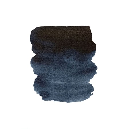 Hamburg Blue Black Calligraphy Ink Color Swatch