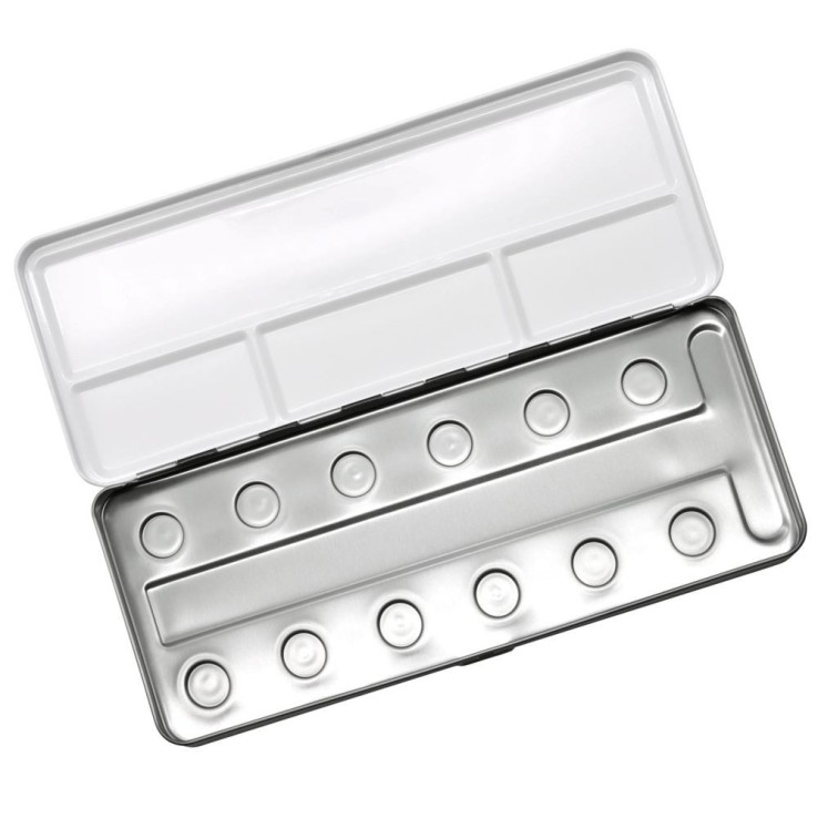 Caja de metal para 12 Coliro perlas Caja de metal para 12 Coliro perlas