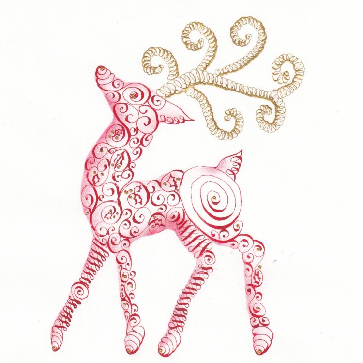 Christmas fun calligraphy flourishes 2025