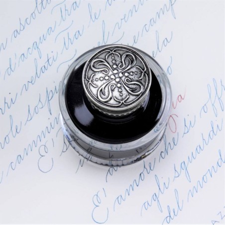 Capuchon de vis en bronze sur Bortoletti Cal50 Inkwell