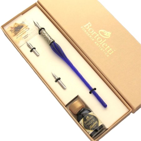 Bortoletti Set di calligrafia in vetro Molin