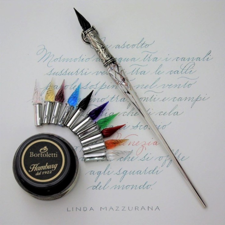 Bortoletti Penna di scrittura Contarini per elegante calligrafia