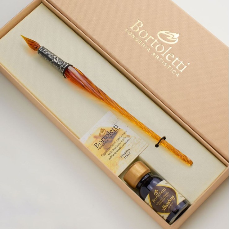 Amber Bortoletti Orseolo Murano Lasi Calligraphy Set