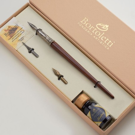 Bortoletti Donato houten kalligrafie pen set