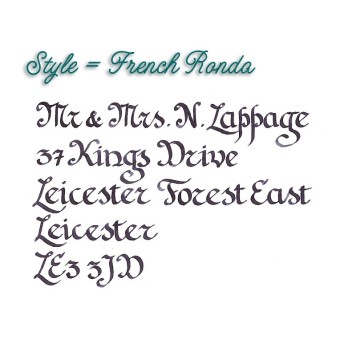 Handwritten card service product for birthdays and special occasions