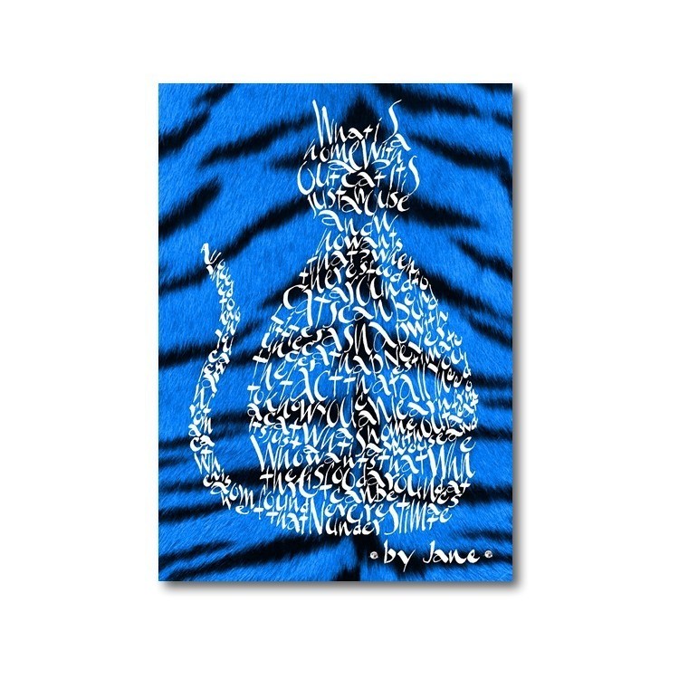 Elettrica blu gatto di tigre