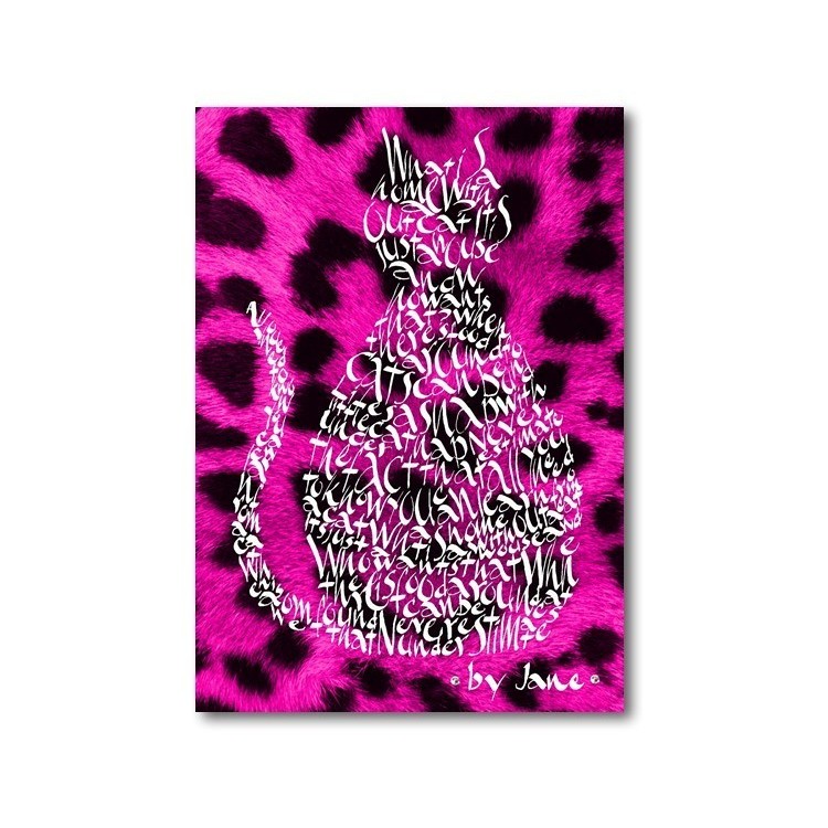Cerise Pink Leopard Cat