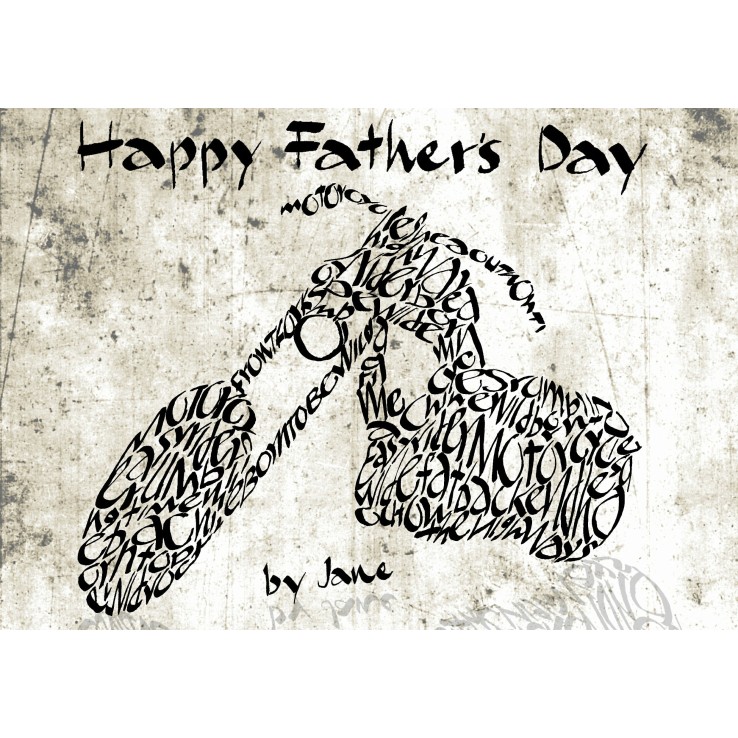 Father's Day chopper card by Calligraphy Arts