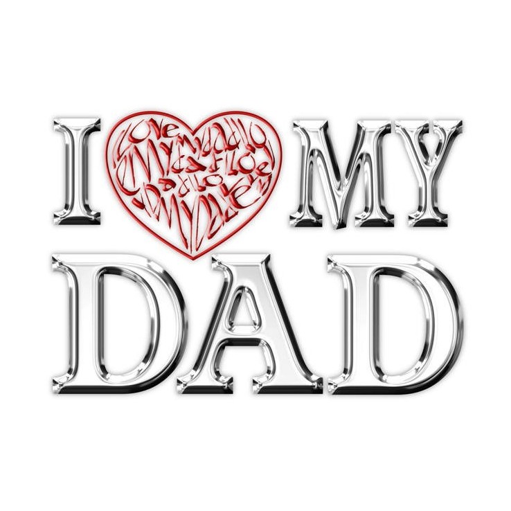 I love my dad card by Calligraphy Arts