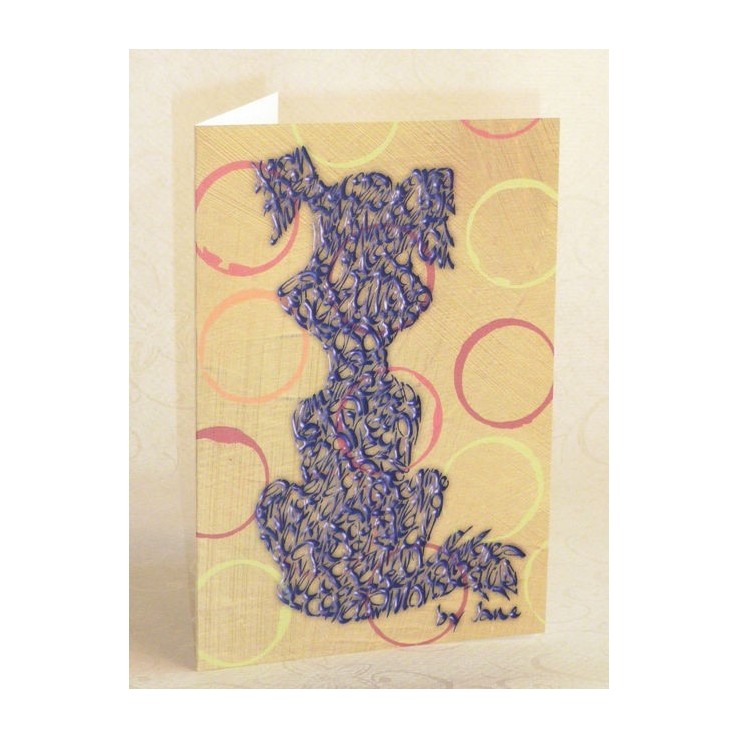 Sarjakuva koira - violetti - piireissä Sarjakuva koira - violetti - piireissä