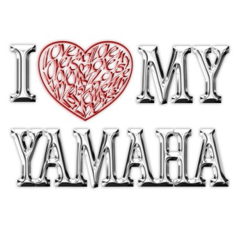 Ich liebe meine Yamaha-Grußkarte von Calligraphy Arts