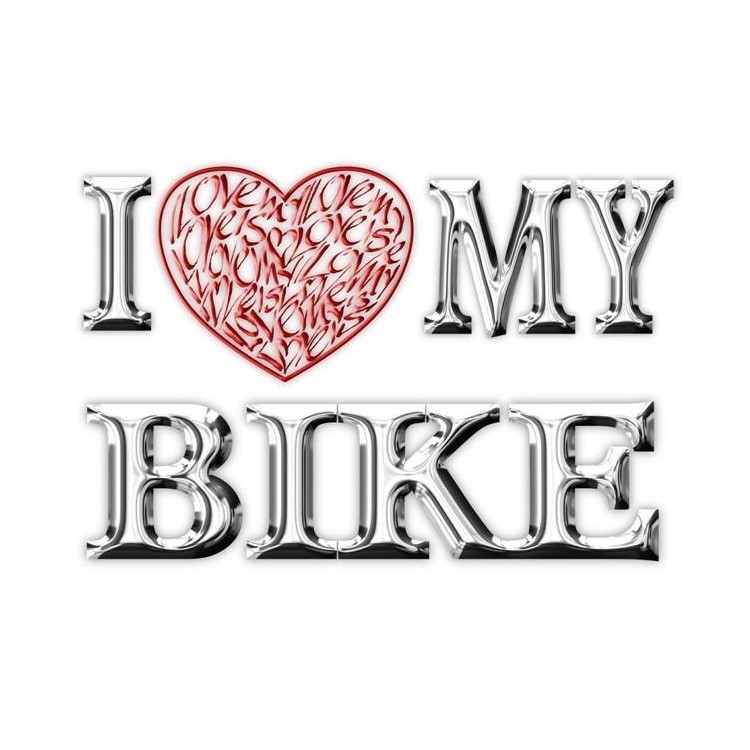 Jag älskar (hjärta) min motorcykel