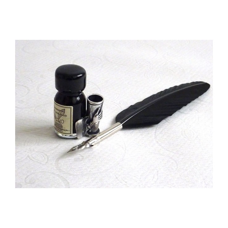 Bolígrafo de caligrafía de pluma negra - pequeño Bolígrafo de caligrafía de pluma negra - pequeño