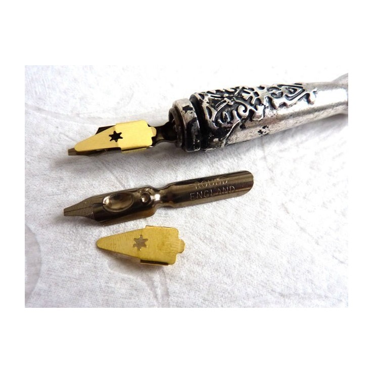 Rotonde pennini calligrafia a mano e serbatoi Rotonde pennini calligrafia a mano e serbatoi