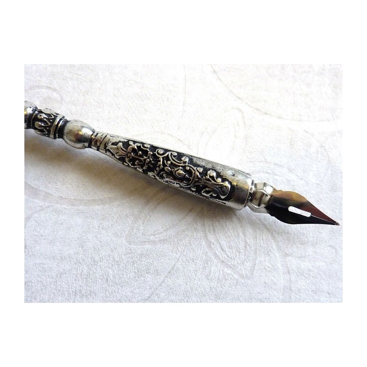Bolígrafo de pluma negra - Diseño búho Bolígrafo de pluma negra - Diseño búho