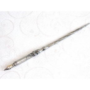 Pewter calligraphy pen - Floral